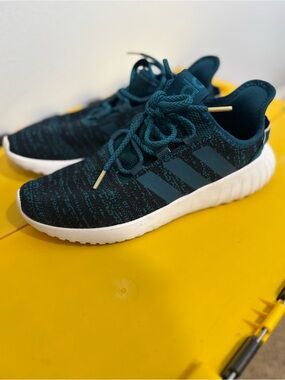 adidas kaptir flow Teal Knit Running Shoes with White Sole